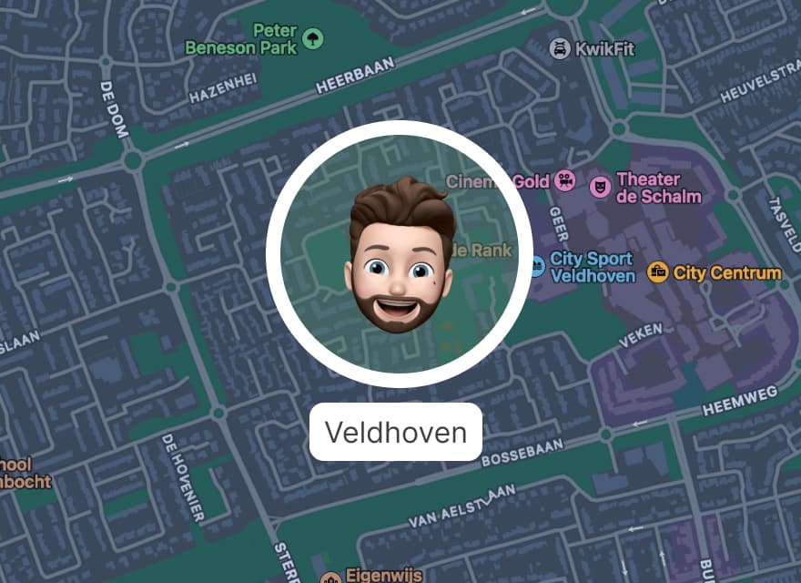 foto van kaart veldhoven